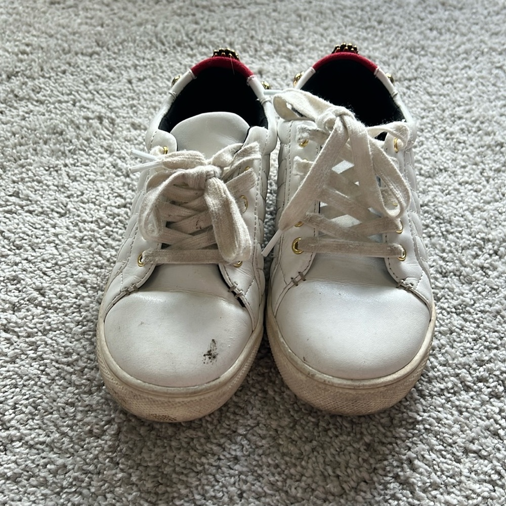 Kurt Geiger kids size 13 white shoes.